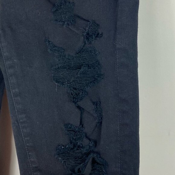 Agolde Revolve Sophie High Waist Skinny Jean Distressed Black Size 26 Moto Denim - Picture 8 of 15